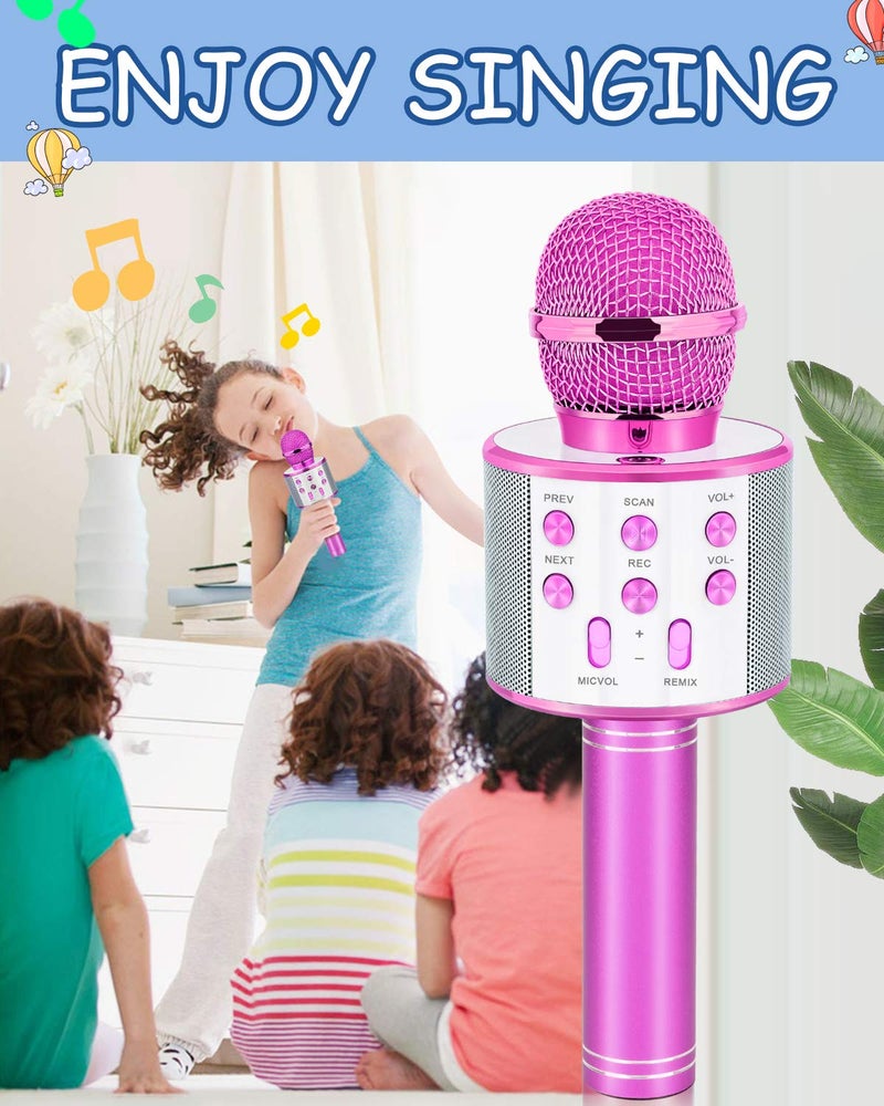 Dodosky Gifts for Girls Age 4-12, Karaoke Microphone Gifts for 4 5 6 7 8 9 10 11 12 Year Old Girls Toys for 4-12 Year Old Girls Birthday Gifts for 3-10 Year Old Girl - Purple - Image 5